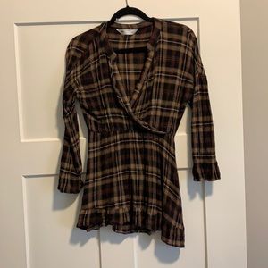 Plaid Zara fall dress